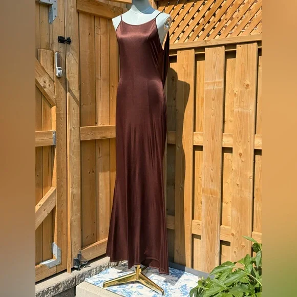 🆕 RAT & BOA 🧿 NWOT Deia Slinky Little Brown Jersey Dress, Sz M US 6 - Picture 5 of 16